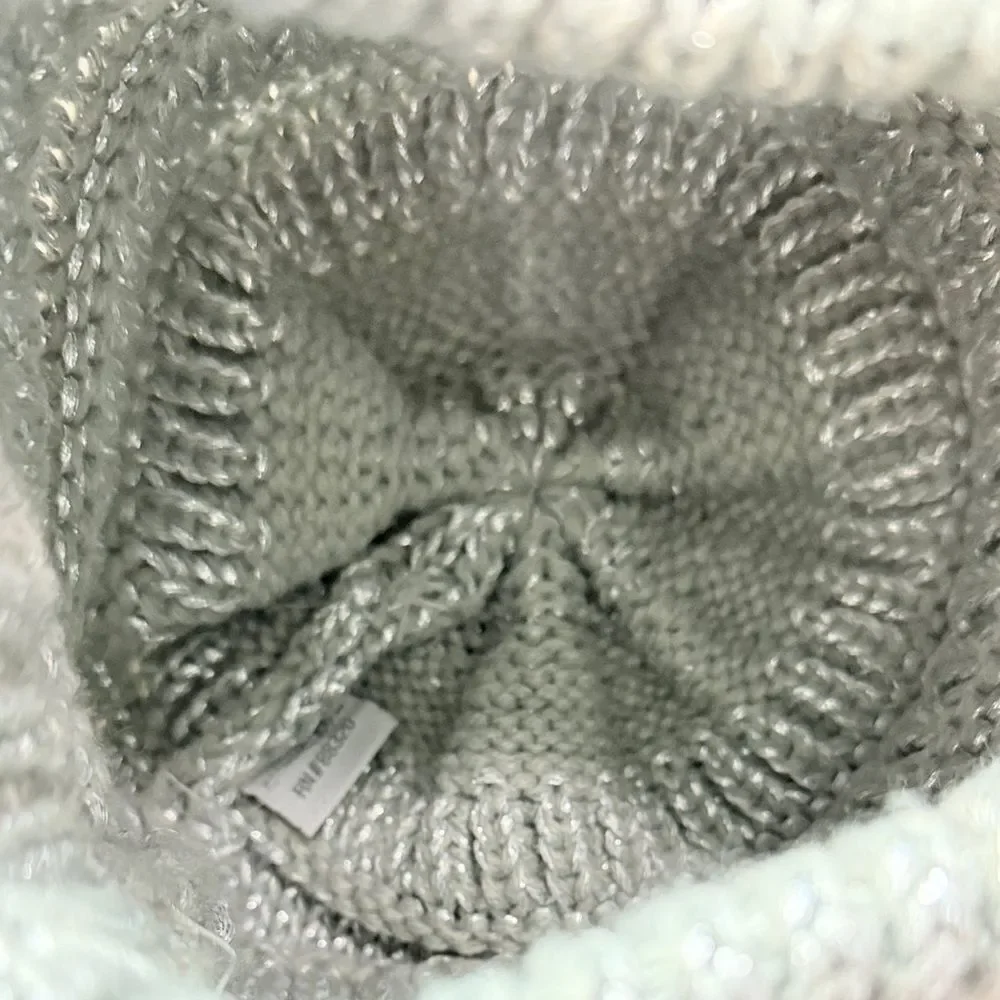 C.C Gray & Silver Beanie Hat
